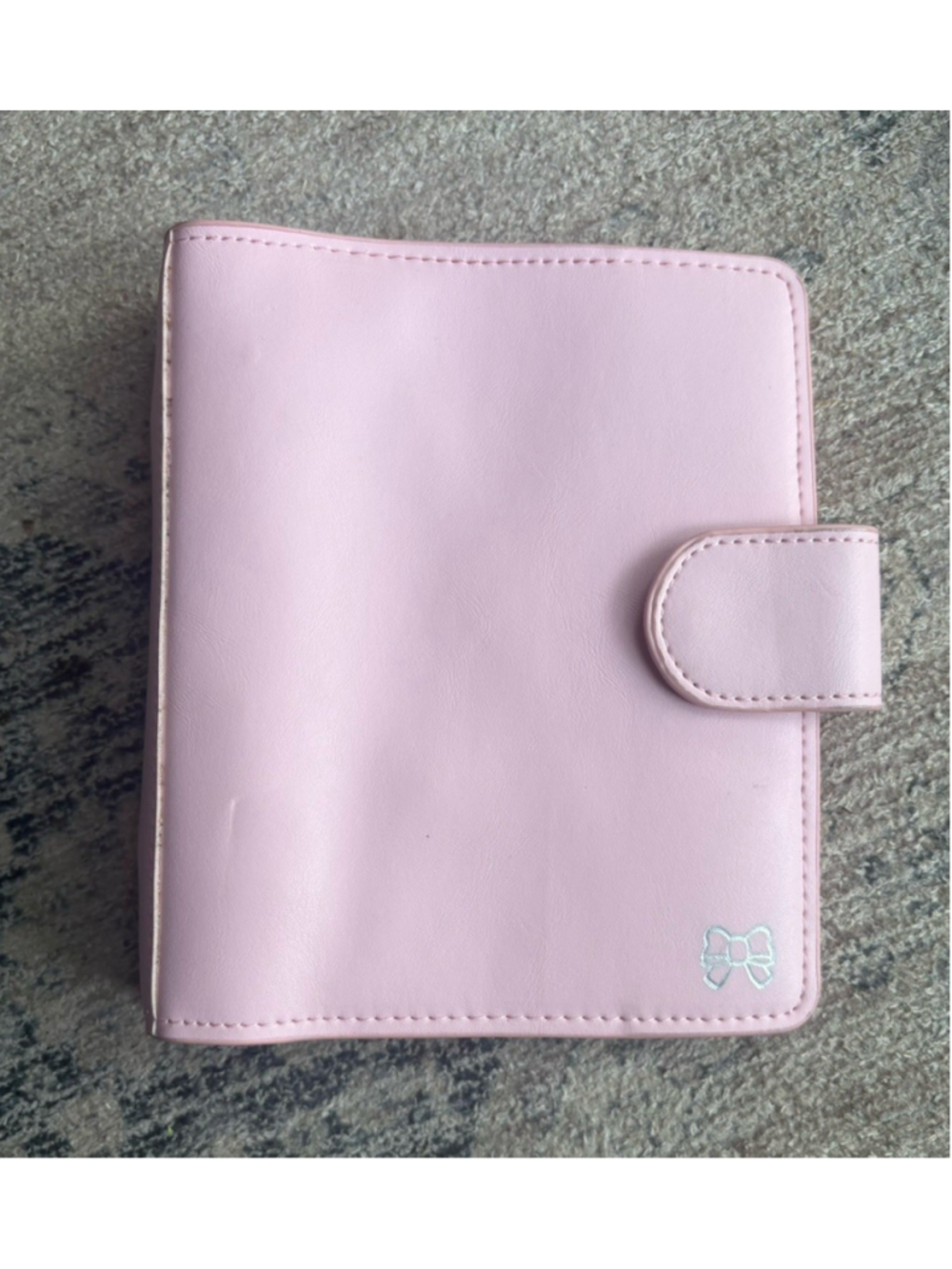 Print Pression A6 Rings Planner Baby Pink Silver Bow Oops Edition 6-Ring Binder